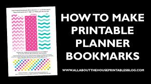 To mark a document or a specific place in a document for later retrieval. How To Make Planner Bookmarks Page Divider Tabs Youtube