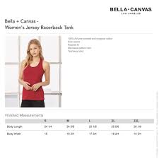 Bella Racerback Tank Tops Size Chart Polo T Shirts Outlet