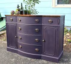 Heir And Space A Drexel Buffet In Eggplant Purple Furniture Funky Painted Furniture Painted Sideboard