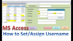 My english teacher said if i asked how to spell. Username Set Username Assign Username