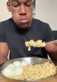 Black Guy Making Sleeping Rice Bear Eggs Funny