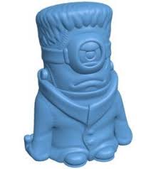 Minion Tim B003277 File Stl Free Download 3d Model For Cnc And 3d Printer Download Free Stl Files In 2020 Stl 3d Printing Free Design