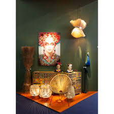 Bamboo table lamp, creative bedroom lamp. Ethnic Rattan Table Lamp Bamboo Kare Design