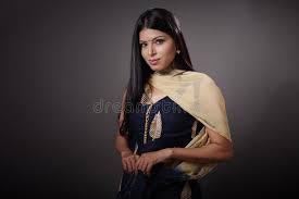 Lifestyle of Indian Young Girl in Punjabi Attire Stock Image - Image of  stripe, denim: 199191193