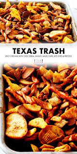 Texas Trash Spicy Chex Mix The Anthony Kitchen Recipe Chex Mix Recipes Snack Mix Recipes Homemade Chex Mix Recipe