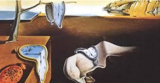 🌌 *Vibrations of Time v.10* 🌌 A lone guardian frozen in silence, a  monumental clock piercing the earth like a spear, and a crimson planet  hovering above the horizon like a