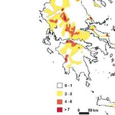 Landslide Hazard Zonation Map Of Greece Showing The Number Of Download Scientific Diagram