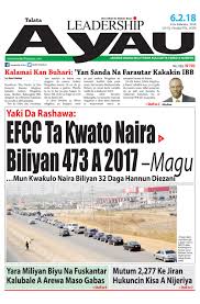 Abdullahi usman 9 miesięcy temu +1. Leadership A Yau February 6th 2018 By Leadership Newspapers Nigeria Issuu