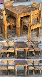 Restaurant Tables And Chairs Singlechairwithottoman Wood Pallet Tables Pallet Projects Furniture Wood Pallets