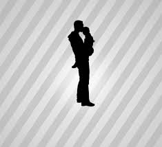 Fatheranddaughtersilhouette Svgdxfepssilhouetterldrdworkspdfpngaifilesdigitalcutvectorfilesvgfilecricutlasercut Silhouette Svg Silhouette Human Silhouette