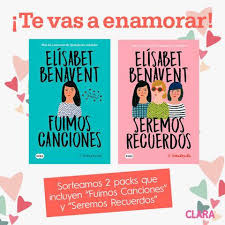 ¿quieres escuchar el audiolibro completo? Revista Clara Sorteo Sorteamos 2 Packs De Fuimos Canciones Y Seremos Recuerdos De Elisabet Benavent Quieres Uno Tienes Que Comentar En Esta Foto Cual Es El Articulo