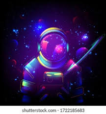 Maybe you would like to learn more about one of these? Astronaut Space Galaxy Neon Background Spaceman Stock Vector Royalty Free 1722185683