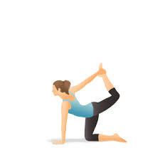 Yoga Pose Half Bow Yoga Information Yoga Illustration Yoga
