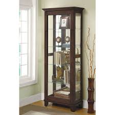 Coaster Company Medium Brown Mirrored Can Light 5 Shelf Curio Cabinet 27 X 14 50 X 75 Coaster Furniture China Cabinet Furniture