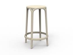Arabella bar & 3 stools. Vondom Outdoor Brooklyn Ecru Matte Resin Counter Stool Set Of 4 Vod65028ecru