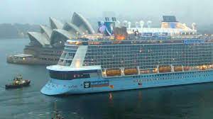 Ovation Of The Seas The Biggest Cruise Ship Based In Australia Arrives In Sydney Biggest Cruise Ship Cruise Ship Cruise