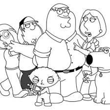Dog coloring pages for kids printable free family guy. Family Guy Picture Coloring Page Kids Play Color