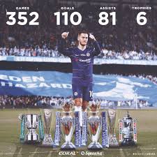 Not only do arsenal have more trophies, they have more important trophies. Squawka Football On Twitter On This Day In 2019 Eden Hazard Played His Last Game For Chelsea In Their 4 1 Win Against Arsenal In The Europa League Final 352 Games 110 Goals