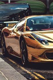 Golden Rarri Super Cars Amazing Cars Ferrari