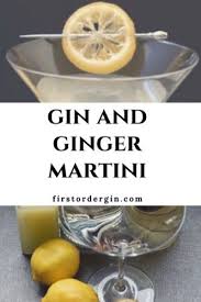 The Gin And Ginger Martini Gin Ginger Liqueur Lemon First Order Gin Recipe In 2020 Gin Cocktails Martini Gin Cocktail Recipes