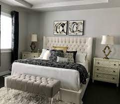 Cream Gold And Black Elegant Bedroom Most Of This Furniture Is From Rc Willey A Touch Of Black Would Make This Room Elegant Bedroom Furniture Master Bedroom