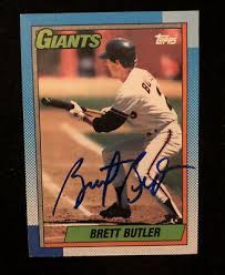 View brett butler baseball card values based on real selling prices. Brett Butler Giants 236 Score 1990 Baseball Trading Card 0 99 Picclick Uk