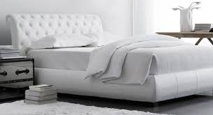 Grand 2 Places Ou Tres Grand 2 Places Cuir Capitonne Blanc Leather Bed Bed Home Decor