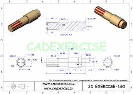 Solidworks Autocad 3d Drawings Practice Books 100 Pdf 160 In 2020 Solidworks Autocad Drawing Practice