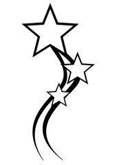 Stickervel met statisch hechtende sterretjes. Tatoo Stella Star Tattoos Star Tattoo Designs Glyph Tattoo