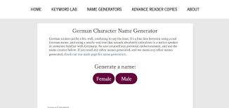 Check spelling or type a new query. 6 Best German Name Generator You Can Use To Name People Business 2021