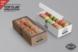 Top Flap Window Box Packaging Mockup Packaging Mockup Design Mockup Free Free Packaging Mockup