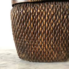 Boat losing stern over fish basket at sea. Antique Chinese Handwoven Fisherman S Basket Kennedy Rose Interiors