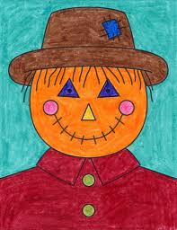 Step by step drawing tutorial on how to draw a hat hat is very popular part of attire. How To Draw A Scarecrow Face Art Projects For Kids