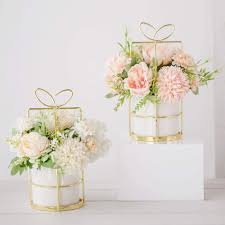 A wedding anniversary is the anniversary of the date a wedding took place. Buy Kirifly Artificial Flowers Fake Peony Silk Hydrangea Flower With Vase Flower Decor Arrangements For Wedding Decoration Table Centerpieces White With Vase Set Online In Vietnam B08mf43lst