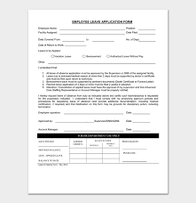 As an example of hr forms, your leave application form should be created in a professional manner. Free 8 Employee Leave Form Samples Templates In Word And Pdf