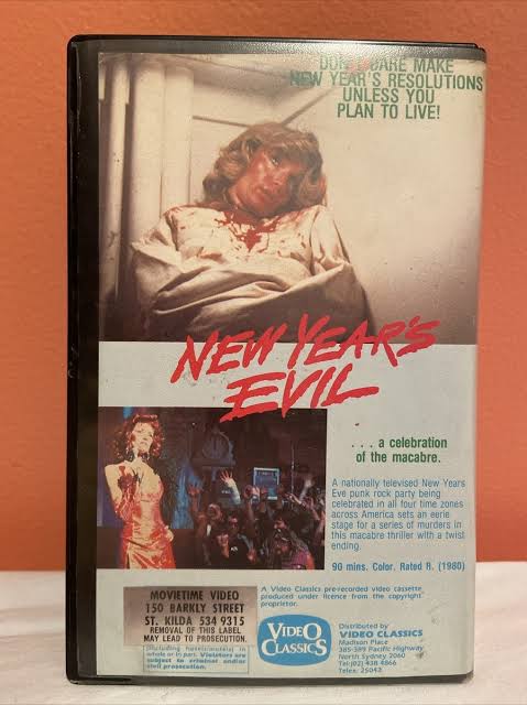 New Year's Evil VHS Horror Rare Slasher PAL Big Box Video Classics Nasty  SOV 80s | eBay