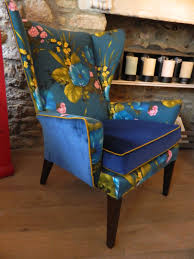 Pin By Lynda Oose On Home Decor By Velvet Eccentric Reupholster Chair Wingback Chair Upholstered Furniture