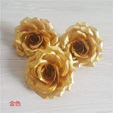 Choose from yatai's large selection of artificial gold flowers in dubai available at the best prices & for quick delivery all across the uae. 10pcs 10cm Gold Artificial Rose Flower Head Wedding Decoration Flower Wall Fake Flowers Valentine S Day Gift Flores Artificiales Artificial Dried Flowers Aliexpress