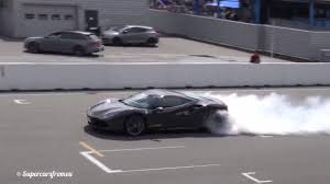 This is a bespoke slingshot. Ferrari 488 Gtb Powerslides And Burnout Youtube