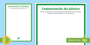 Ficha De Actividad Disena Un Poster Sobre La Contaminacion Del Plastico