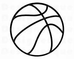 You can use these basketball clipart black and white for your blog, website, or share them on all social networks. Basketball Outline 4 Svg Basketball Svg Basketball Clipart Etsy In 2021 Basketball Clipart Basketball Drawings Basketball Tattoos