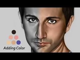 Adding Color To Grayscale Drawing Using The Color Blending Mode In Photoshop Time Lapse Video Grayscale Digital Painting Colouring Techniques