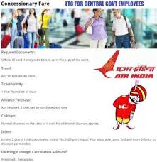 Air India Ltc 80 Ticket Booking Ltc 80 Fare Latest List