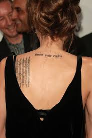 Angelina jolie is removing all reminders of brad pitt from her life. Angelina Jolie Tattoos Wild Country Fine Arts
