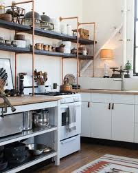 By containing the kitchen space to a single wall section more space remains for other functions and features. 65 Ideas Of Using Open Kitchen Wall Shelves Shelterness