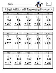 Double Digit Addition And Subtraction With Regrouping 2 Addition And Subtraction Double Digit Addition Math For Kids