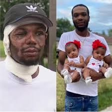 Michigan father rushed into burning home to save his 18-month-old twin  daughters