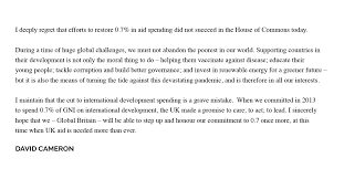Mai 2010 bis zum 13. David Cameron On Twitter Sorry And Saddened That Efforts To Keepourpromise To The World S Poorest And Restore 0 7 Did Not Succeed Today See My Full Statement On Ukaid Below Https T Co Vvmk0g3uip