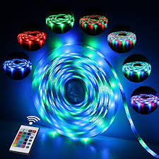 Ruban Led Etanche 5m 2835 Rgb300 Led Avec Telecommande 24 Touches 2a 12v Led Led Spot Touch