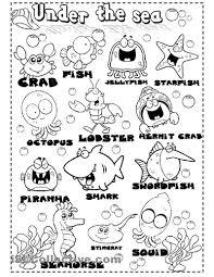Sea Animals Animal Worksheets Sea Activities Sea Animals Preschool